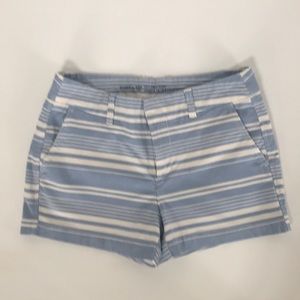 Gap Blue and White Striped Shorts